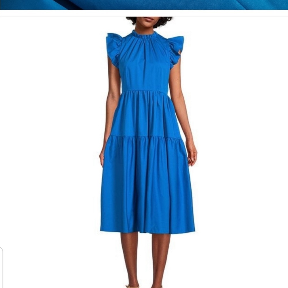 ANTONIO MELANI Vibrant Blue Midi Dress